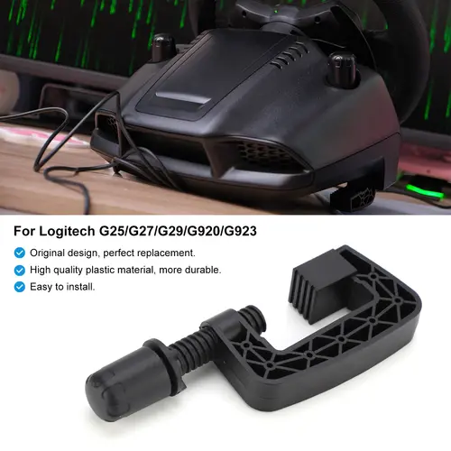 Black Steering Wheel System Fixing Clamp For Logitech G25 G27 G29 G920 G923 Driving Force GT Steering Wheel Systems - Image 6