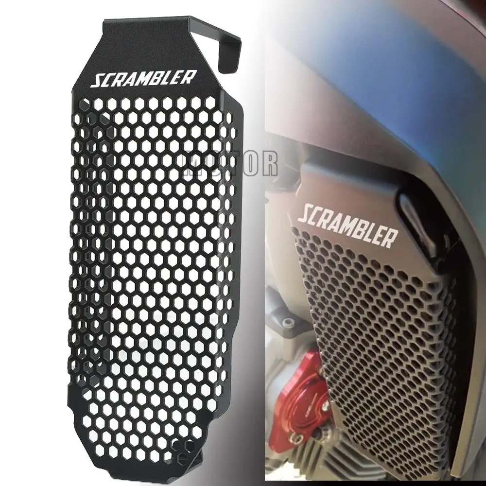 

For Ducati Scrambler Mach 2.0 Oil Cooler Guard 2017-2020 2021 2022 CNC Motorcycle Cooler Cover Protector Icon Scrambler Classic