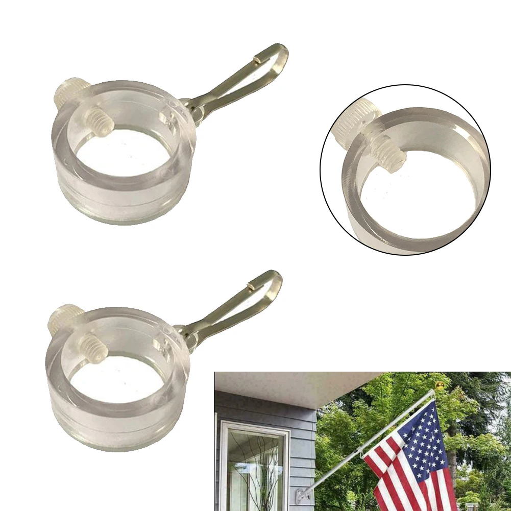 

Grommet Flag Rings 2 Pc Set 25mm Adjustable Anti-Wrap Flagpoles Mounting Multi-Use Pole Polycarbon Replacement