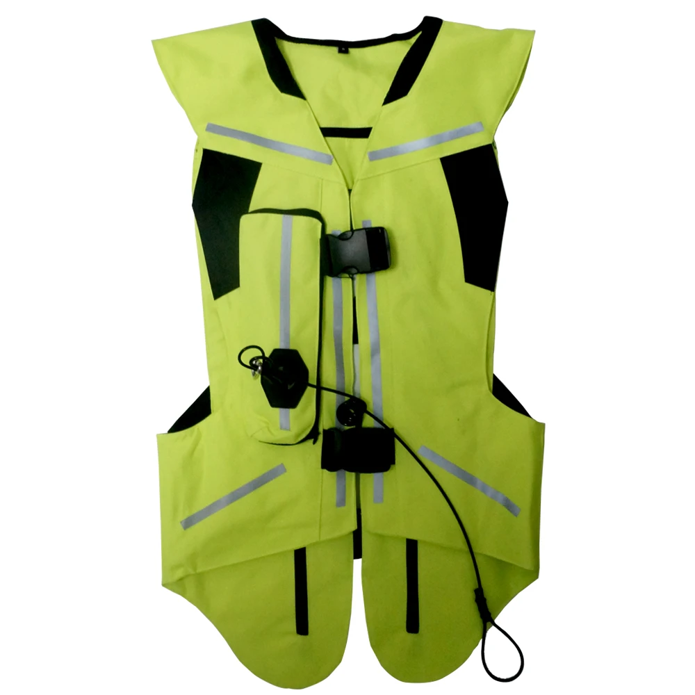 Gilet Airbag Moto Rcycle Moto Racing Sistema Airbag Avanzato Professionale Moto Cross Airbag Protettivo Fluorescente Nero