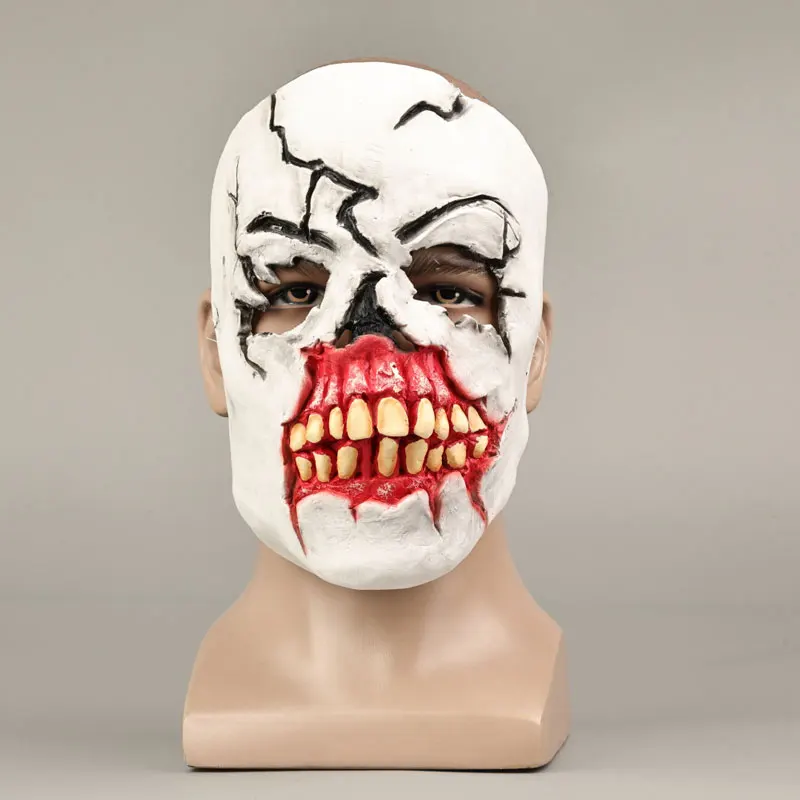 Generic Horror Half-Face Latex Mask for Halloween and Cosplay Events
