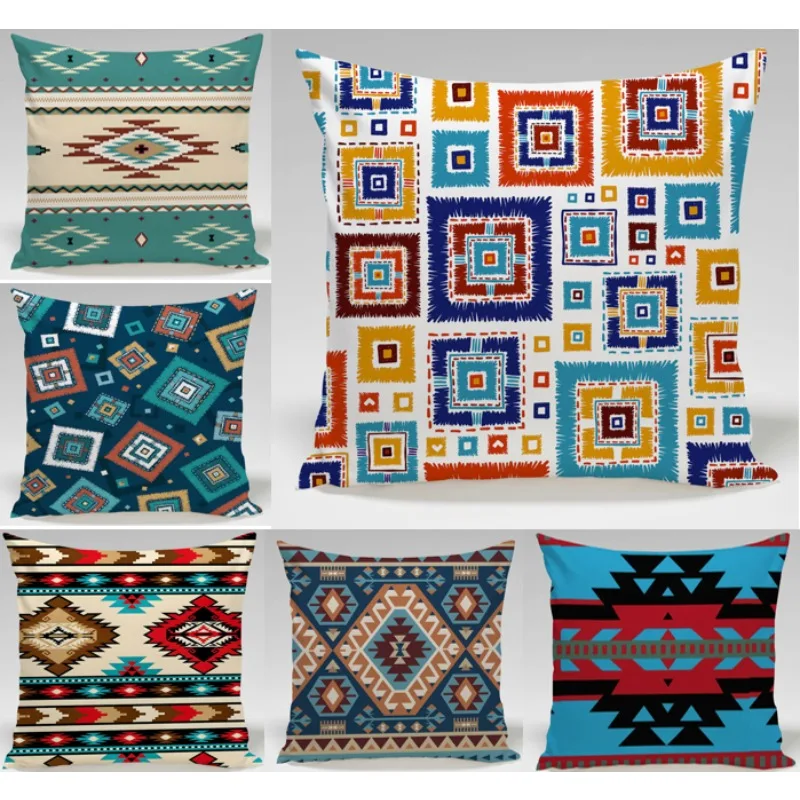 

Geometric boho pillowcase luxury homful vintage retro pillow cover decor patchwork home sofa Moroccan cushion cover 2024 G0911