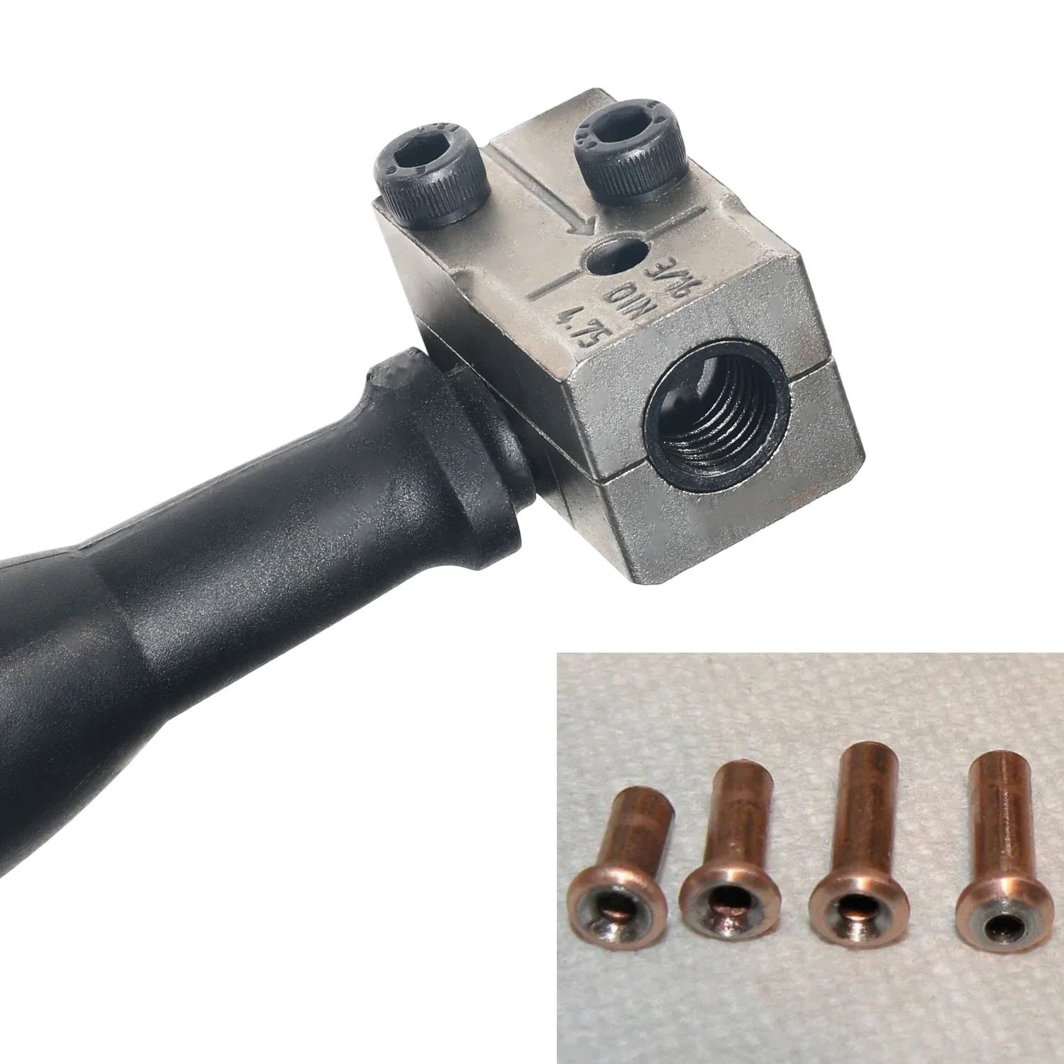 3/16in Double Flaring Tool Metal Handheld Brake Line Double Tool for Motorcycle Automotive Truck Brake Line Flaring