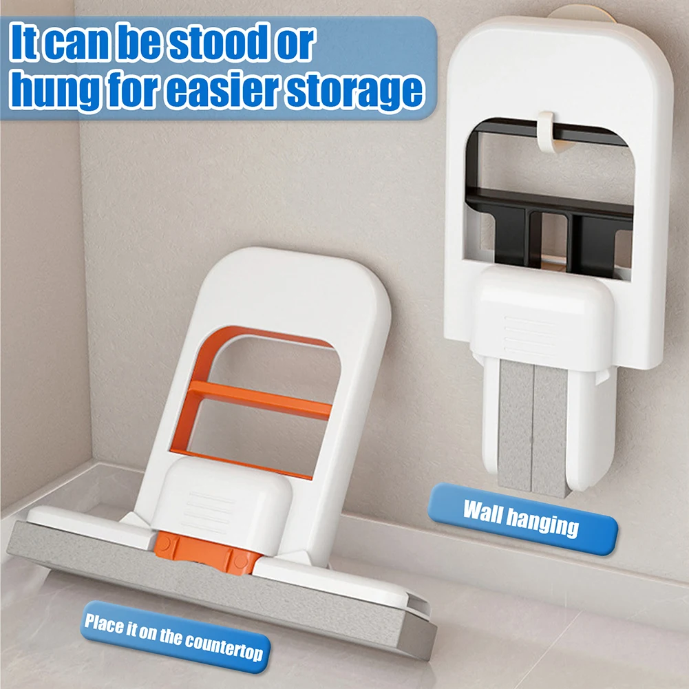 Handheld Glass Cleaner Strong Water Absorption Tabletop Cleaning Mop Portable Small Cleaning Mop for Kitchen Countertops