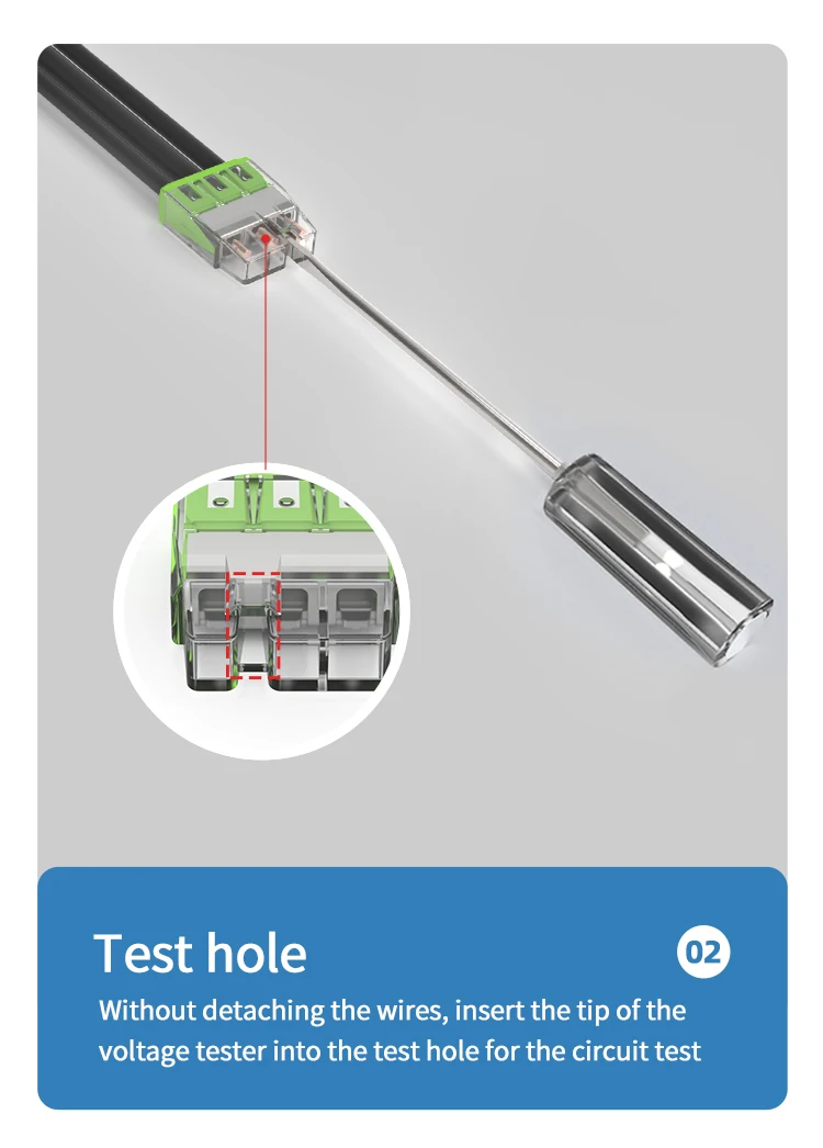 Description Picture 5 of item20/50pcs Direct Plug Type Electrical Wire Quick Connector Wiring Terminal Suitable For 20-14AWG
