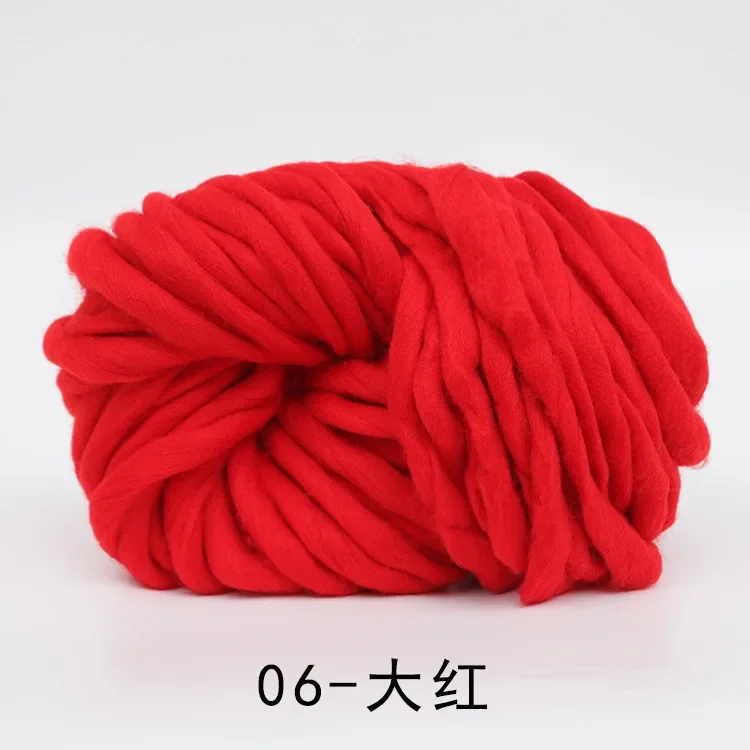 Minthome 0.2s Wool Imitation Wool Thick Thread, Hand Woven Large Thickness Scarf Thread, Blanket Thread, Hat Yarn 250g/roll 6