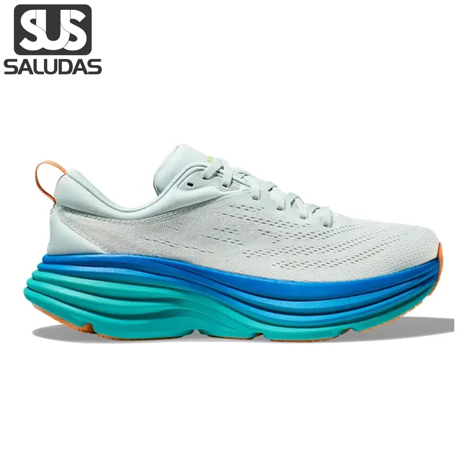 

SALUDAS Original Running Shoes Men and Women Cushioned Stretch Thick-Soled Marathon Running Shoe Outdoor Unisex Jogging Sneakers