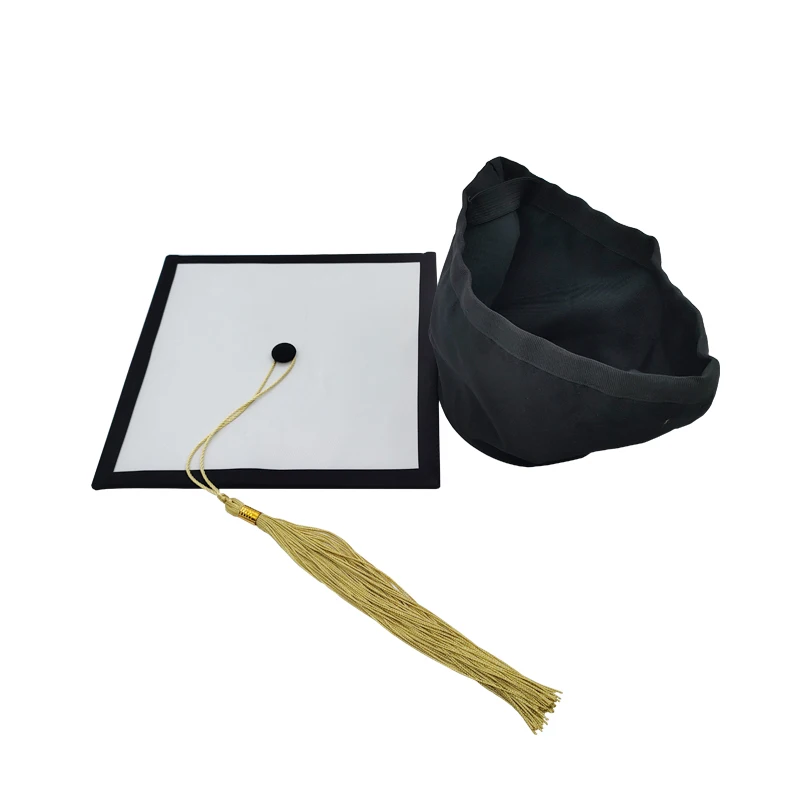 2pcs 24cm Adults Grad Caps Sublimation Graduation Caps Blanks Grad Cap for DIY Heat Press
