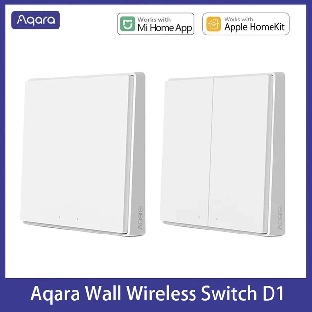 Aqara Smart Wall Wireless Switch D1 ZigBee Remote Control Key Light Switch Button For Mi home HomeKit APP