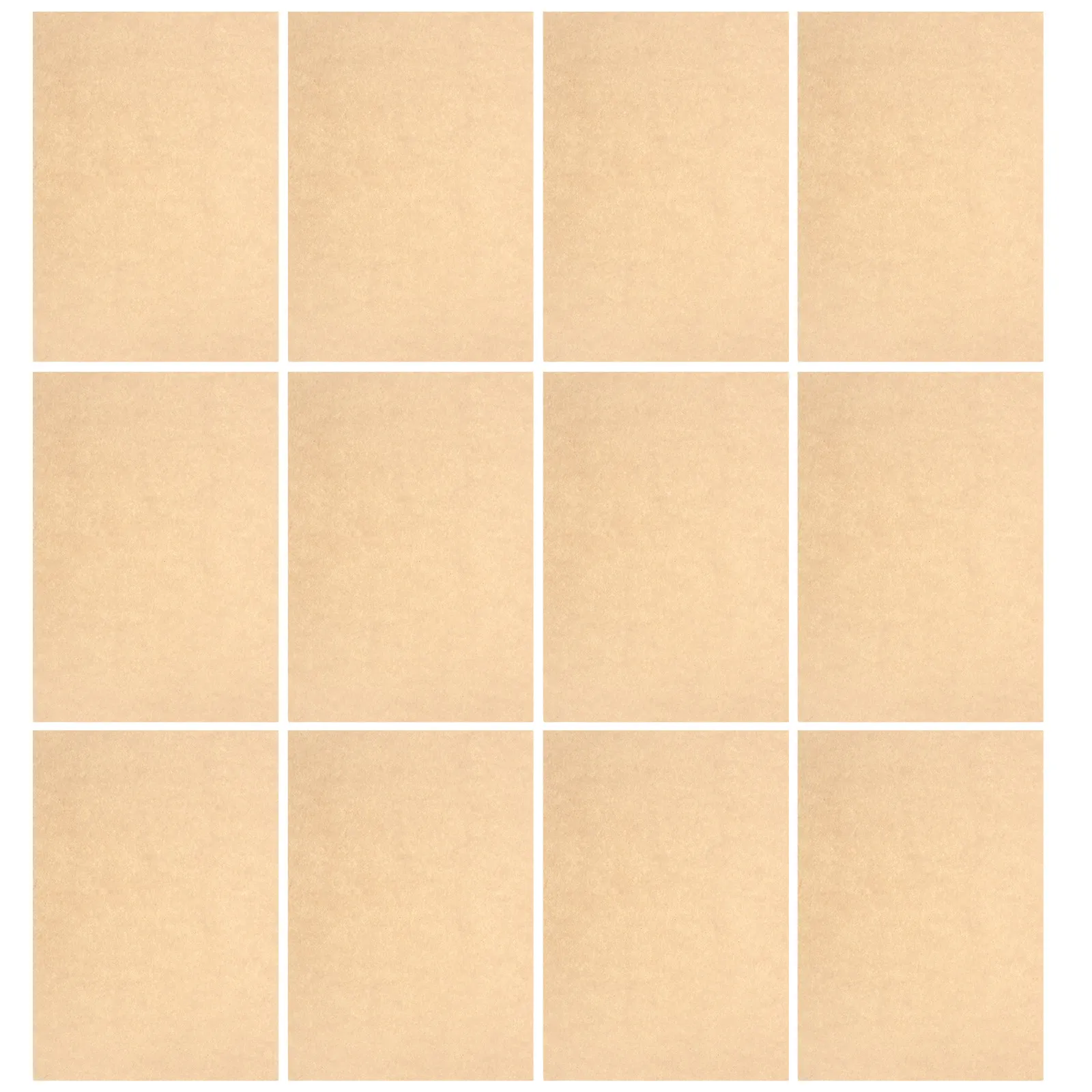 50Pcs A4 라이트 브라운 시뮬레이션 양피지 무표백 레트로 필기 용지 인쇄용 DIY 봉투 인증서 90G