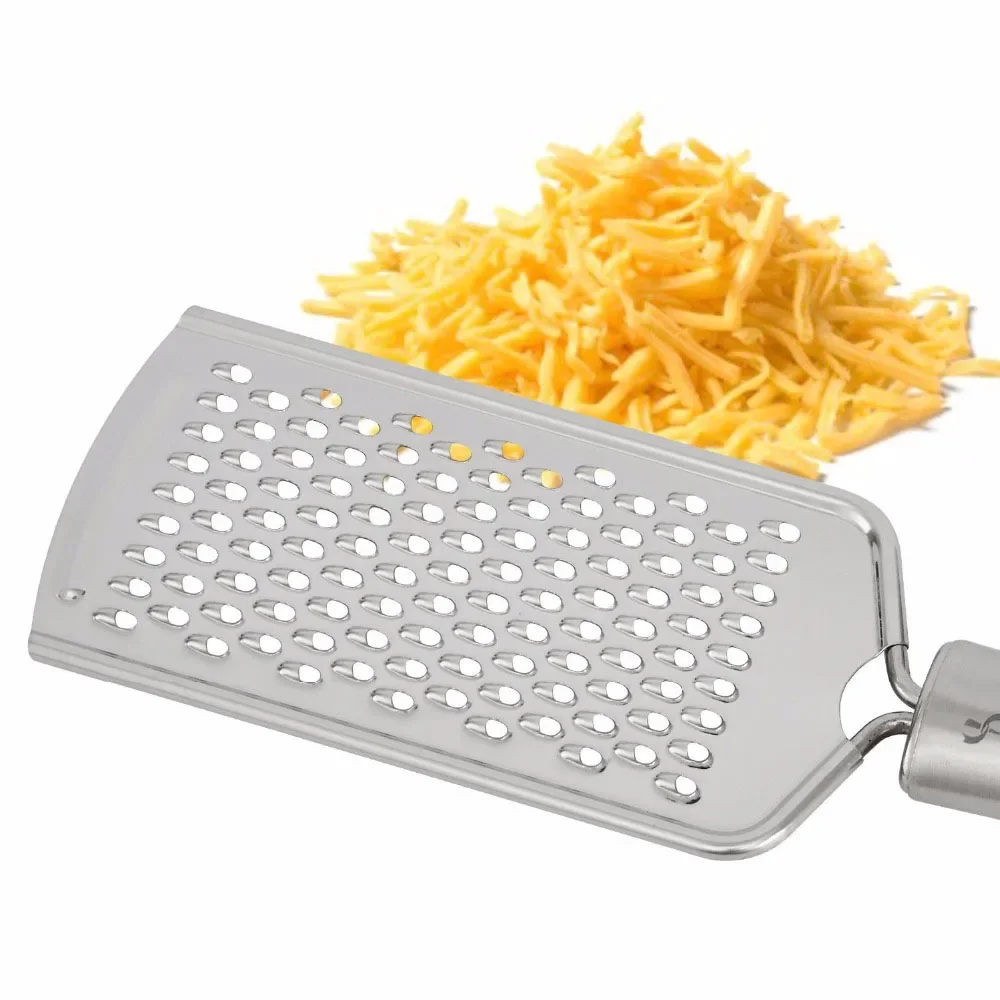Vegetable Grater LMETJMA Micro Blade Cheese Carrot Ginger Grater Stainless Steel Handle Nutmeg Lemon Zester