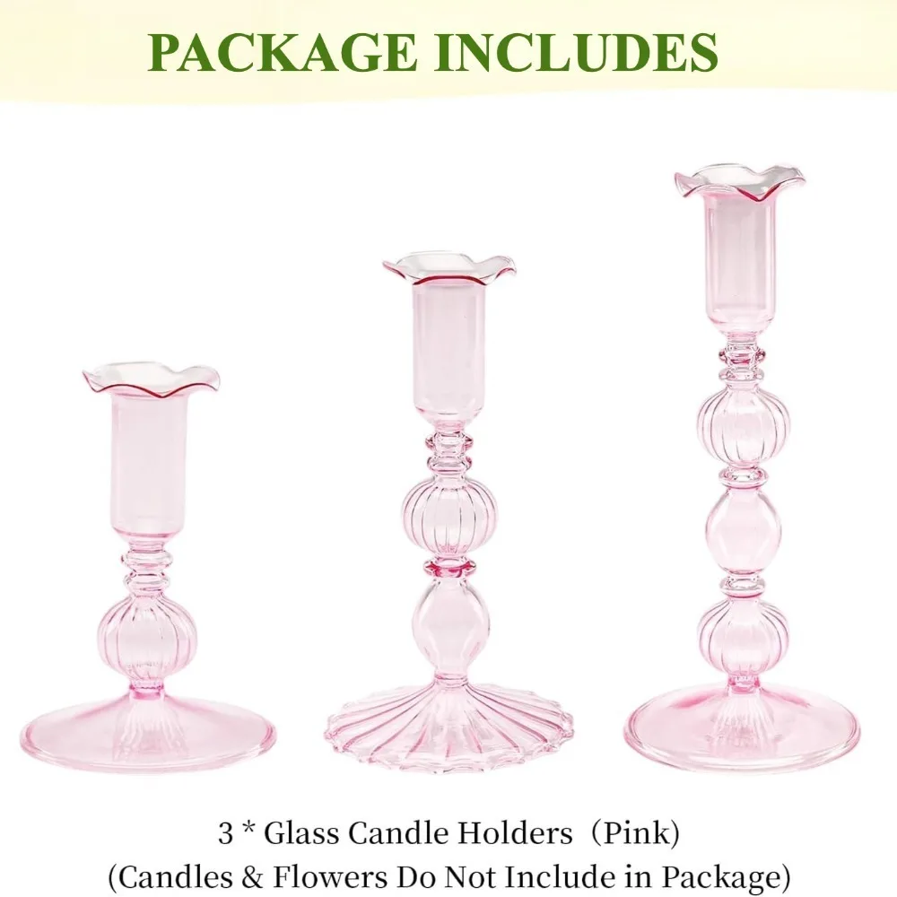 Elegant 4-Piece Candle Holder Set for Modern Decor and Events