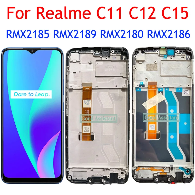 Black 6.5 " For OPPO Realme C11 2020 C12 C15 LCD Display Touch Panel