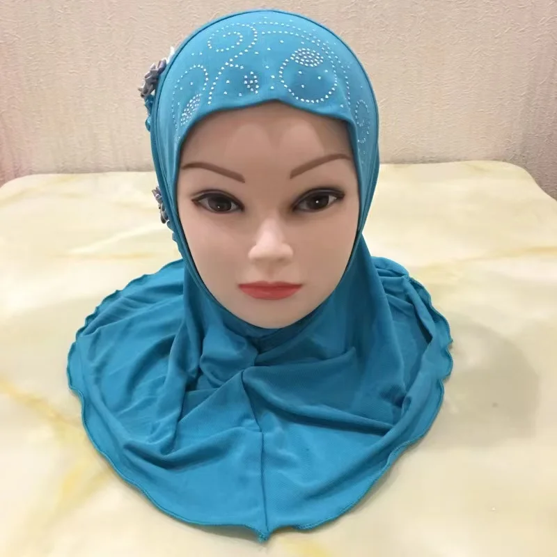 

Muslim Hijab Islamic Arab Scarf Shawls Headscarf Cap Wrap for Girls Age 2-6 Free Freight