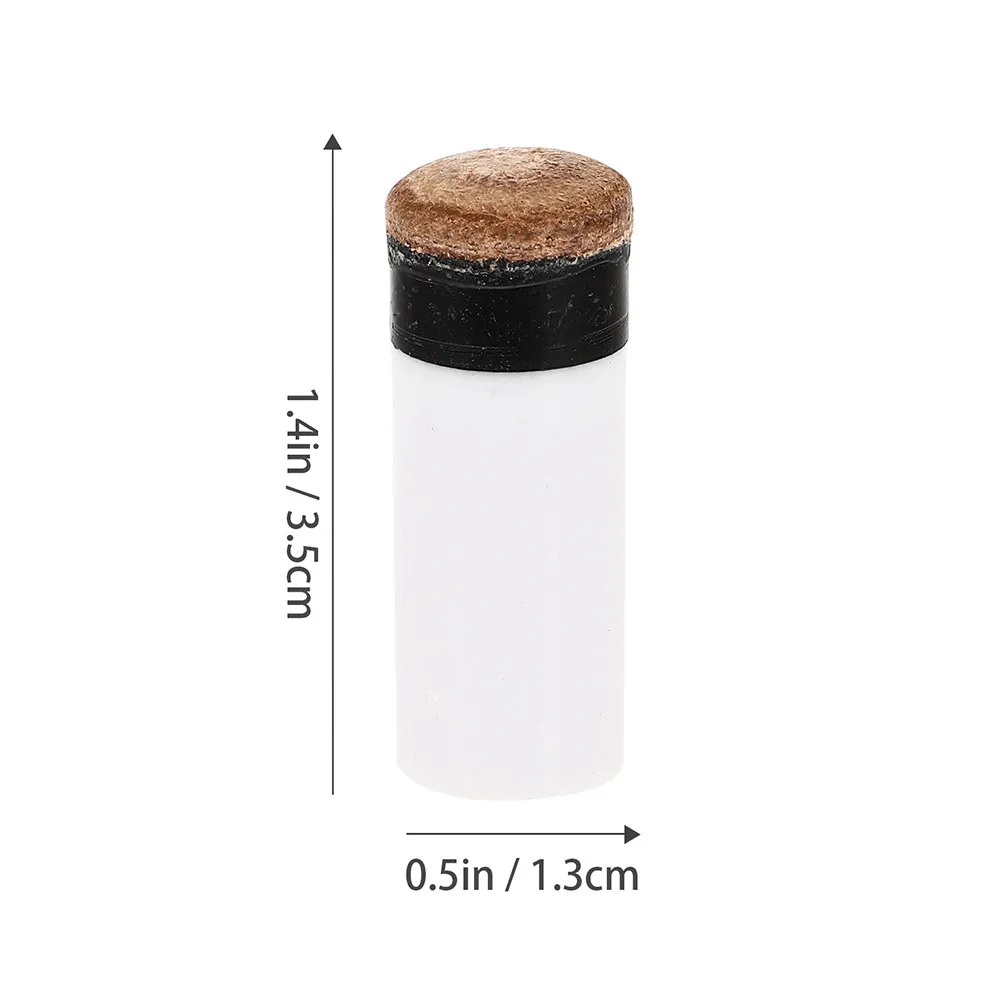 6Pcs 플라스틱 당구 팁 스크류온 큐 팁 교체용 풀 스틱 페룰 간편한 유지 보수 긴 수명 풀용