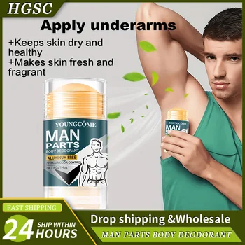 Bastone deodorante naturale per uomo Cura delle ascelle Elimina efficacemente gli odori Crema aromatica rinfrescante e duratura Prevenzione degli odori delle ascelle