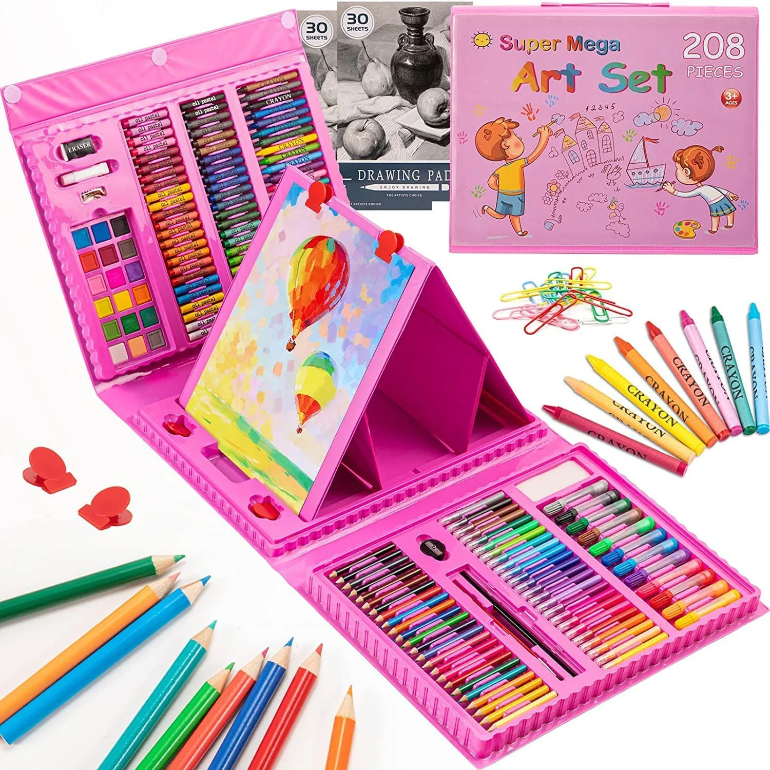 Children Drawing Set Art Painting Set Educational Toy Watercolor Pencil Crayon Color Drawing Board Doodle Supplies Kids Gift