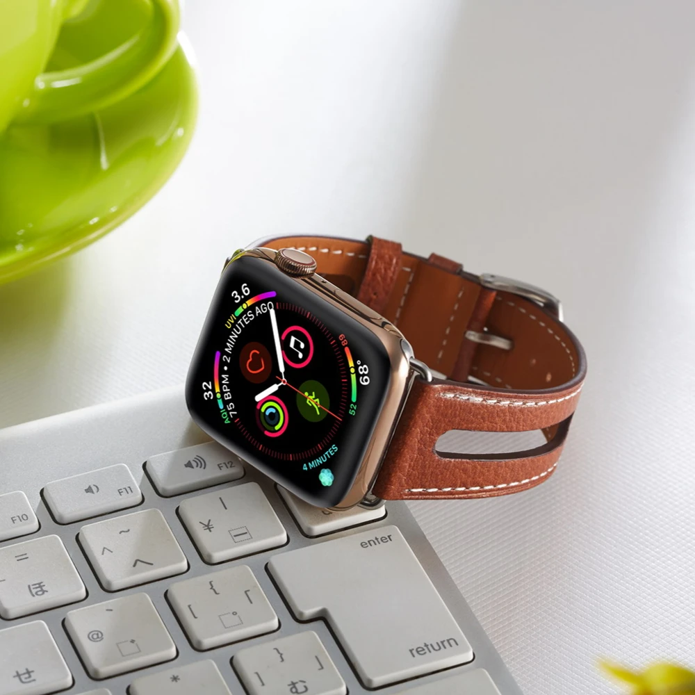 Leather Strap For Apple Watch Band 49mm 45mm 41mm 44mm 40mm 42mm 38mm Bracelet Wristband Belt iWatch Ultra 8 7 6 5 4 3 SE Correa