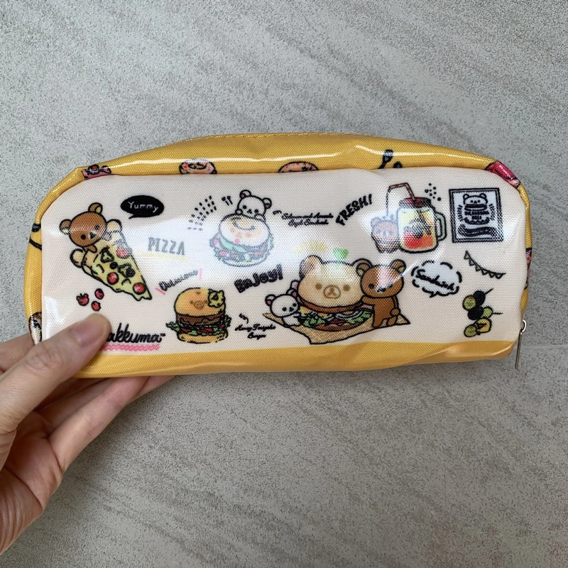 Rilakkuma Hamburger School Pencil Cases for Kids Girls Boys Anime