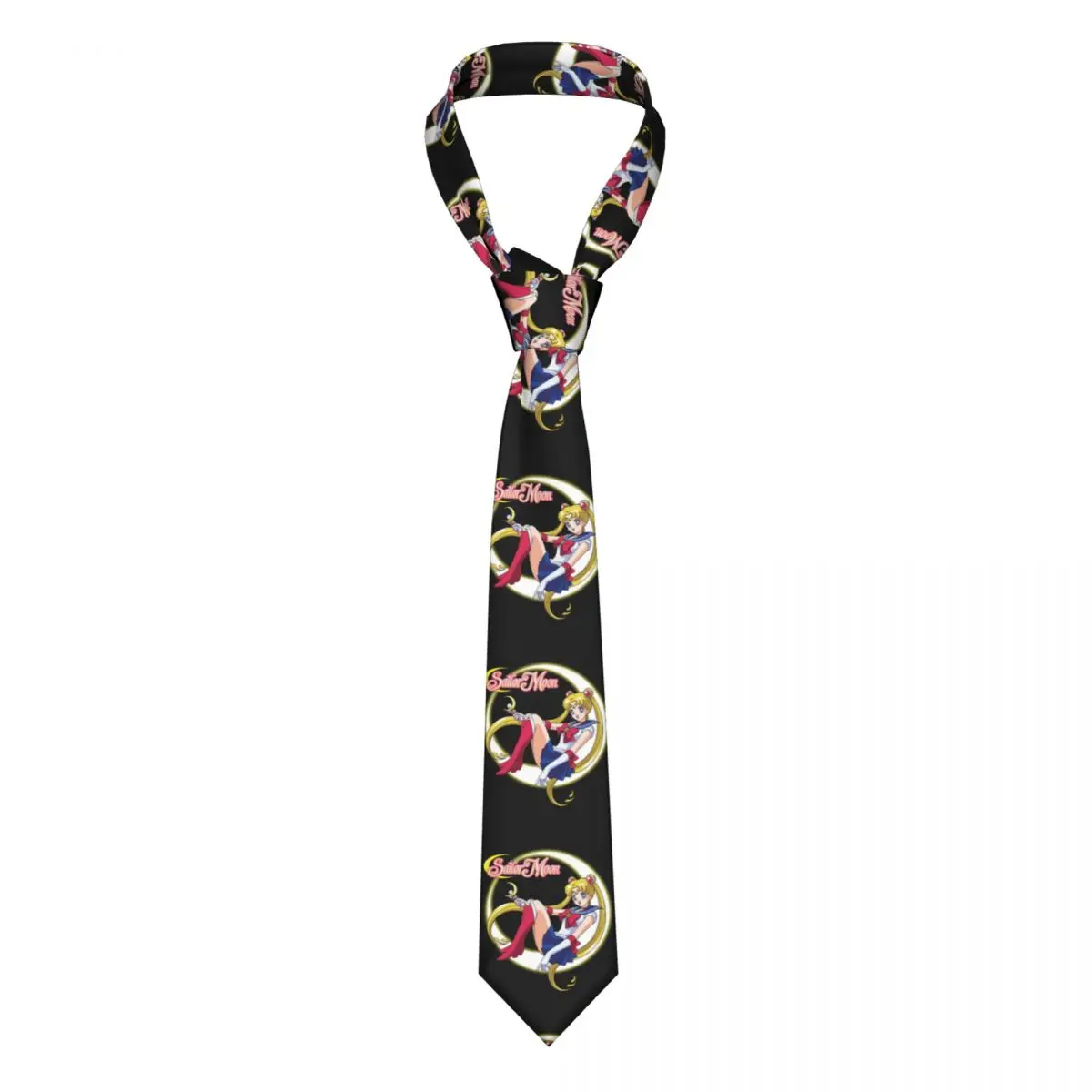 

Personalized Sailors Moon Neck Ties for Men Classic Anime Silk Office Neckties