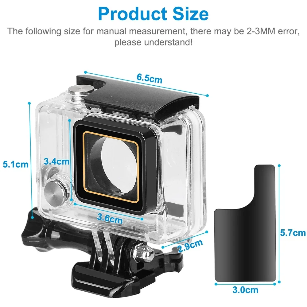 Boîtier étanche 60m pour GoPro Hero 4/3+ - Protection plongée