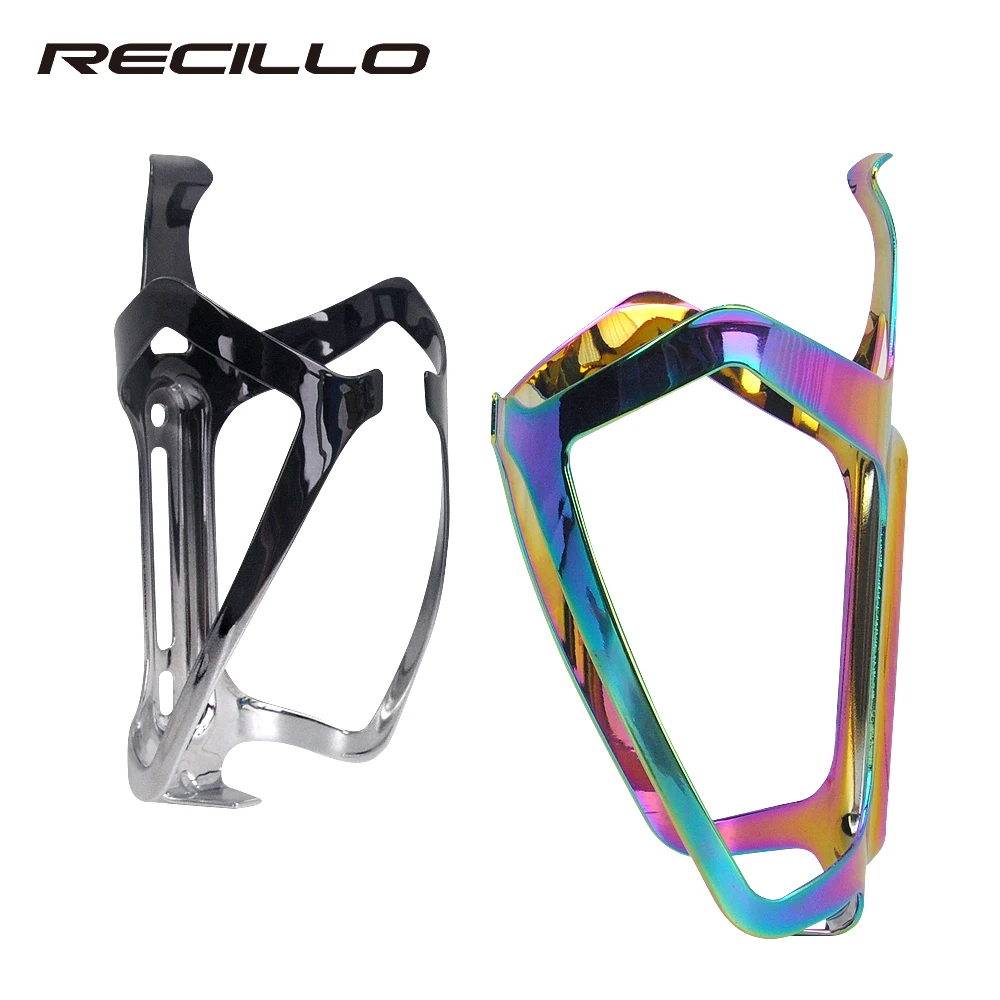 Rainbow bottle cage aluminum alloy cycling outside water cage holder