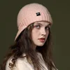 Autumn Winter Knitted Baseball Cap for Women Men Wool Short Brim Visors Fashion Keep Warm Windproof Ear Protection Knit Cold Hat 4