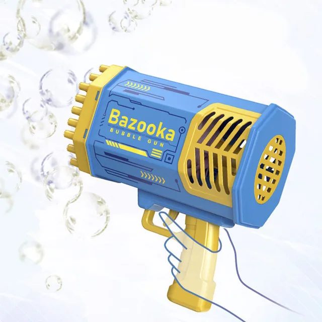 Bubble Gun Electric Automatic Soap Rocket Bubbles Machine Kids Portable Outdoor Party Light Toys Gift Children‘s Day Popular 5
