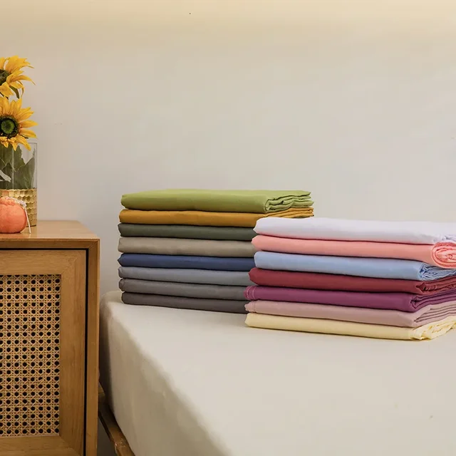 Dormitory Single Piece Bed Sheet Three Sets Good Color Washed Cotton Single Piece Bed Sheet Simple Student 3