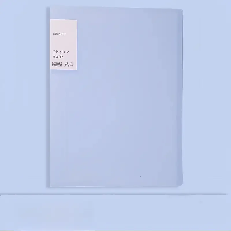 PP Malzemeli A4 Ekran Kitabı, 40 Cepli - Belgeler için Şeffaf Levha Koruyucu Sunum Klasörü