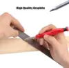 36PCS 2.8mm Carpenter Pencil Lead Refills Solid Deep Hole Construction Pencil Replacements Long Lasting Pencil Refill Black 6