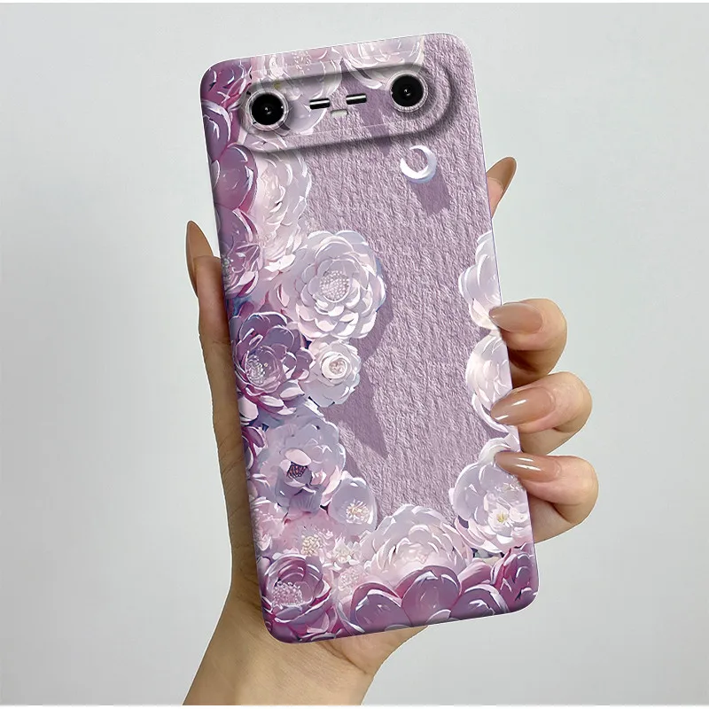 Aesthetic Pretty Butterfly Flower Liquid Soft Silicone Shockproof Back Cover
