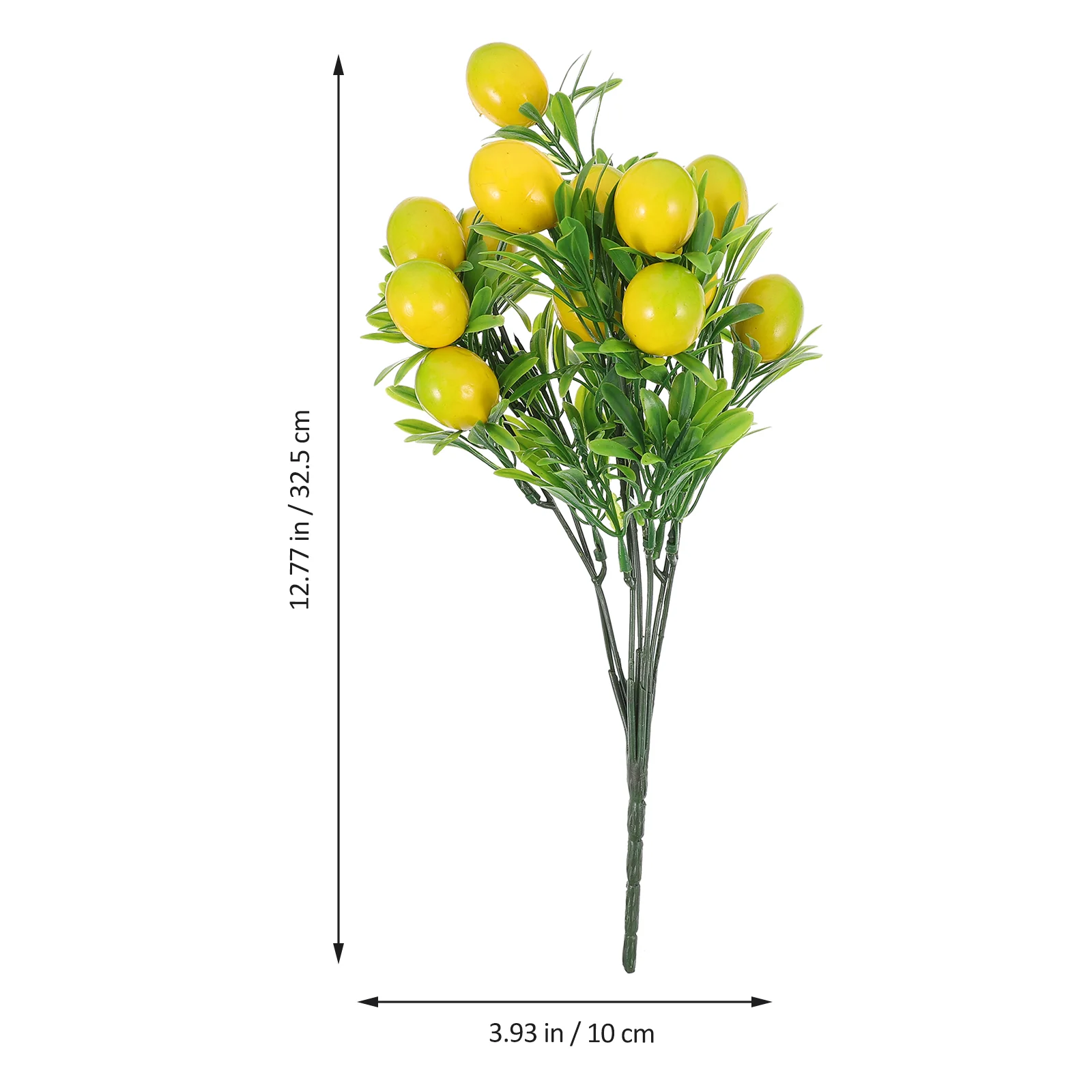 2pcs Artificial Lemon Branch Artificial Lemon Stem Decors Fake Fruit Branches Vase Filling Decors artificial fruits and vegetables