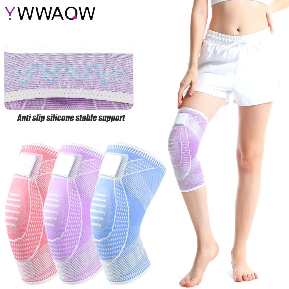 1PCS Knee Brace Compression Sleeve with Strap,Knee Support Braces for Women & Men Knee Pain Relief,Knee Sleeves for Arthritis