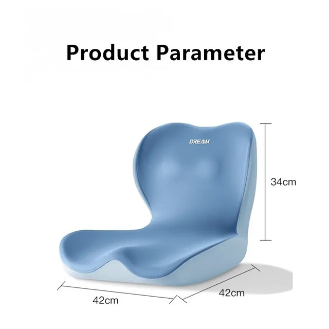 Coussin orthopédique en mousse à mémoire de forme en forme de "L", confortable, Design ergonomique, oreiller Coccyx pour dossier, siège de voiture, chaise de bureau, soulagement de la douleur 6