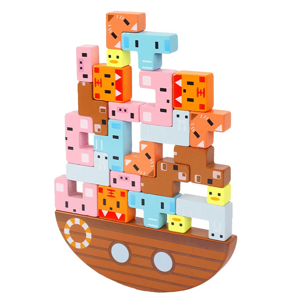 

Toy Children’s Toys Educational Stacking Plaything Early Learning Wooden Parent-child Childrens