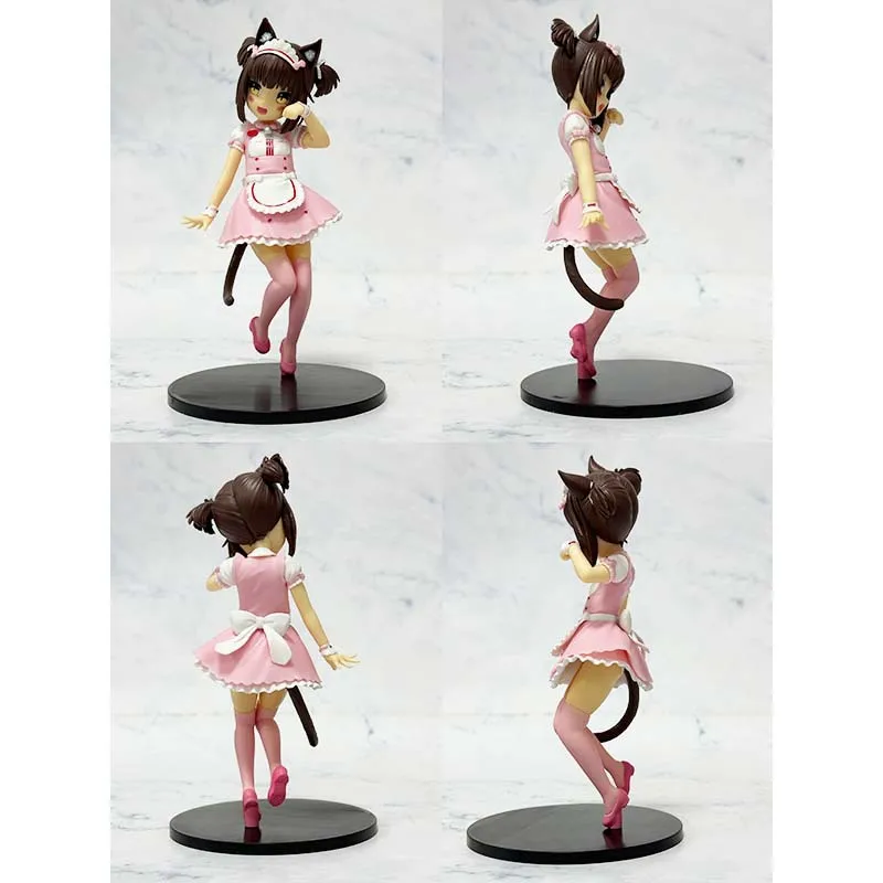Nekopara Figure Chocola E Vaniglia – Action Figure 18 Cm In PVC, Personaggi Anime In Stile Cameriera, Per Collezionisti E Decorazioni