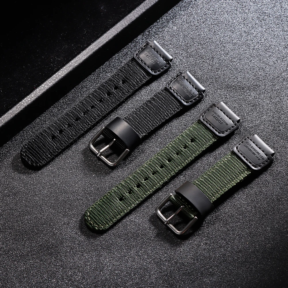 Nylon für Casio für F-91W W-800H Uhrenarmband SGW400 F91W F84 F105/108/A158/168 AE1200/1300 18mm Rindslederarmband Herren Damen Armband – Detail 15