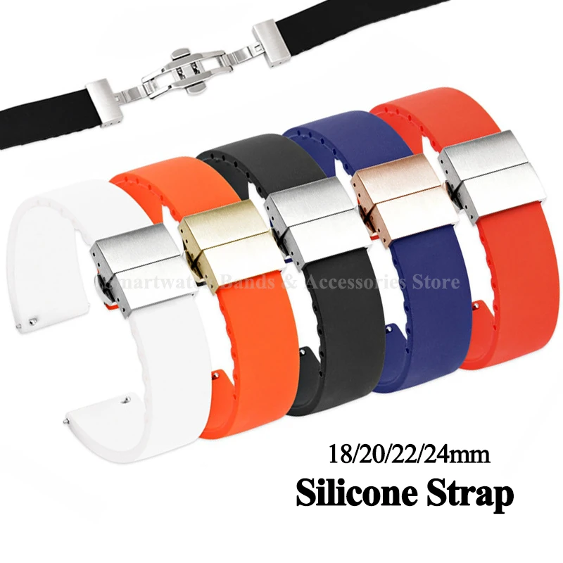 Wholesale Beautiful Silicone 18 mm Watch Strap LO.WE.S.S.10_K0022374 main image 1