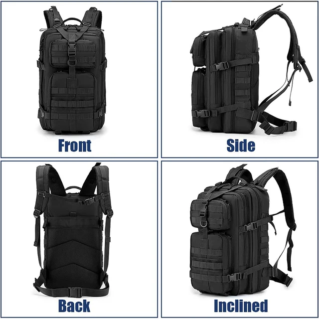  Gelindo. - Mochila táctica militar para caza, acampado, 35 l.,  35L : Deportes y Actividades al Aire Libre