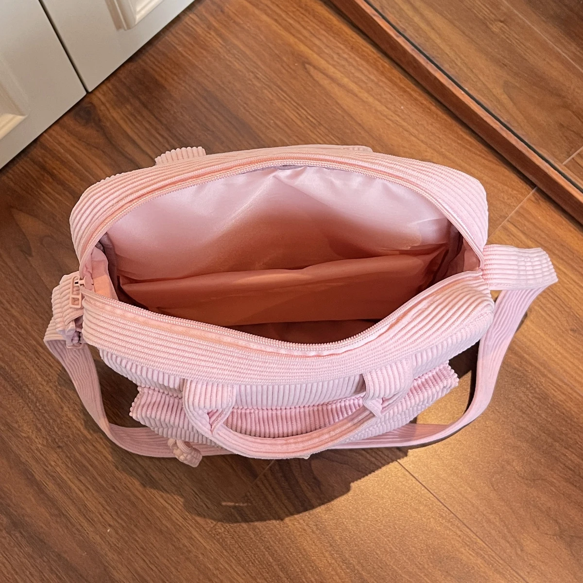 2025 New Corduroy Bag for Women, Fashionable Large-Capacity Handbag, Versatile Class Bag, Can Be Carried by Hand, Shoulder Bag, Crossbody Tote Bag