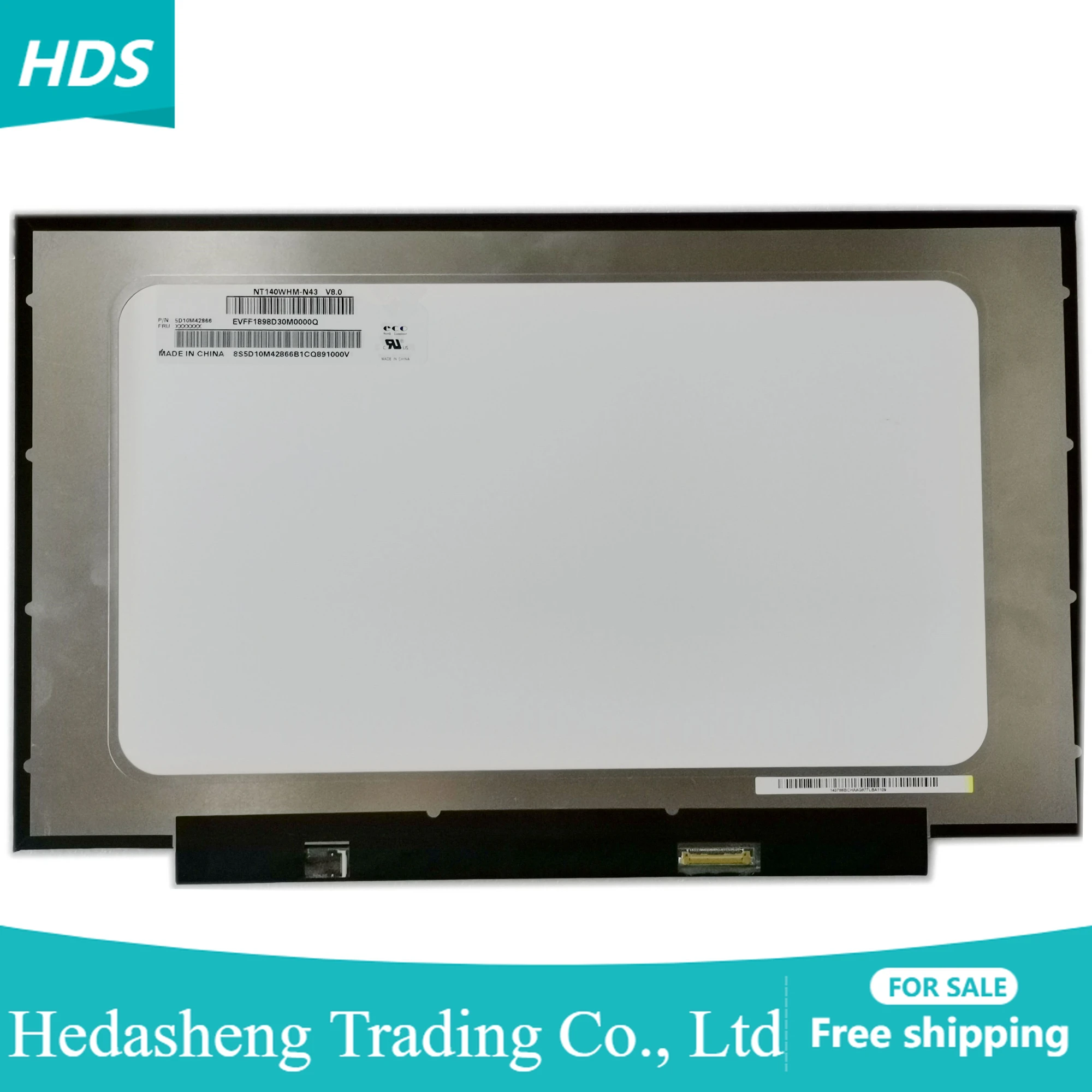 Tela Lcd do Portátil sem Furos do Parafuso Ajuste para hp Nt140whm-n43 Nt140whm-n44 Nt140whm N44 14-cf0006nx 1366*768 Edp 30 Pinos