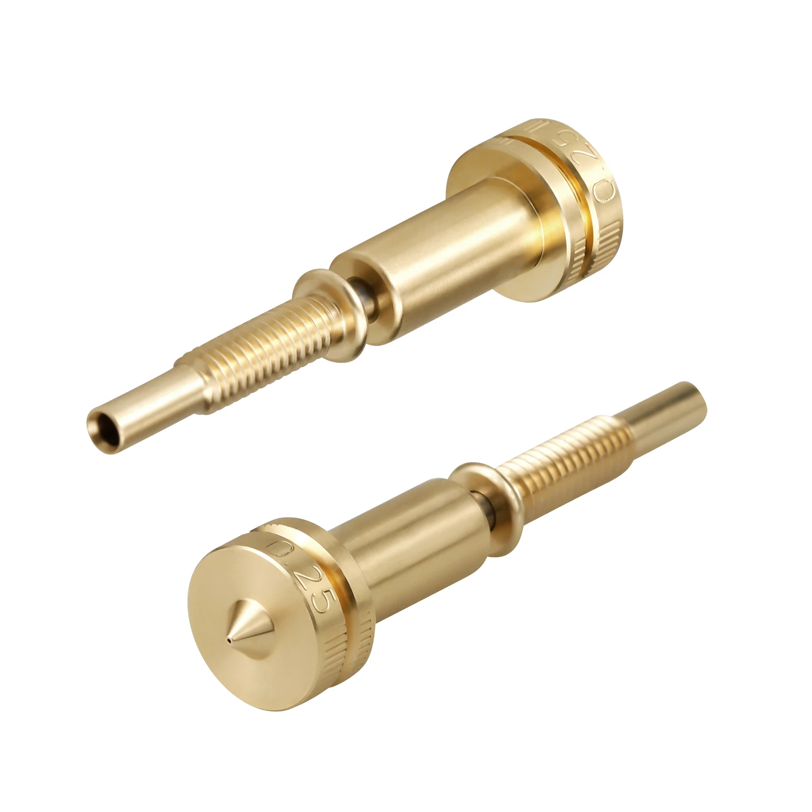 Bico Bimetálico Tudo-em-um Titânio de Latão Heatbreak para Extrusora Hotend 0.25 mm 0.4 mm 0.6 mm 0.8 mm - Imagem 3