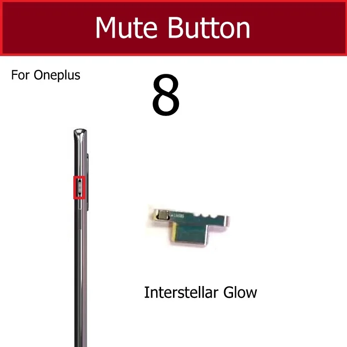 Enhanced Side Audio and Power Button Set for Oneplus - Replacement Keypad Repair Parts