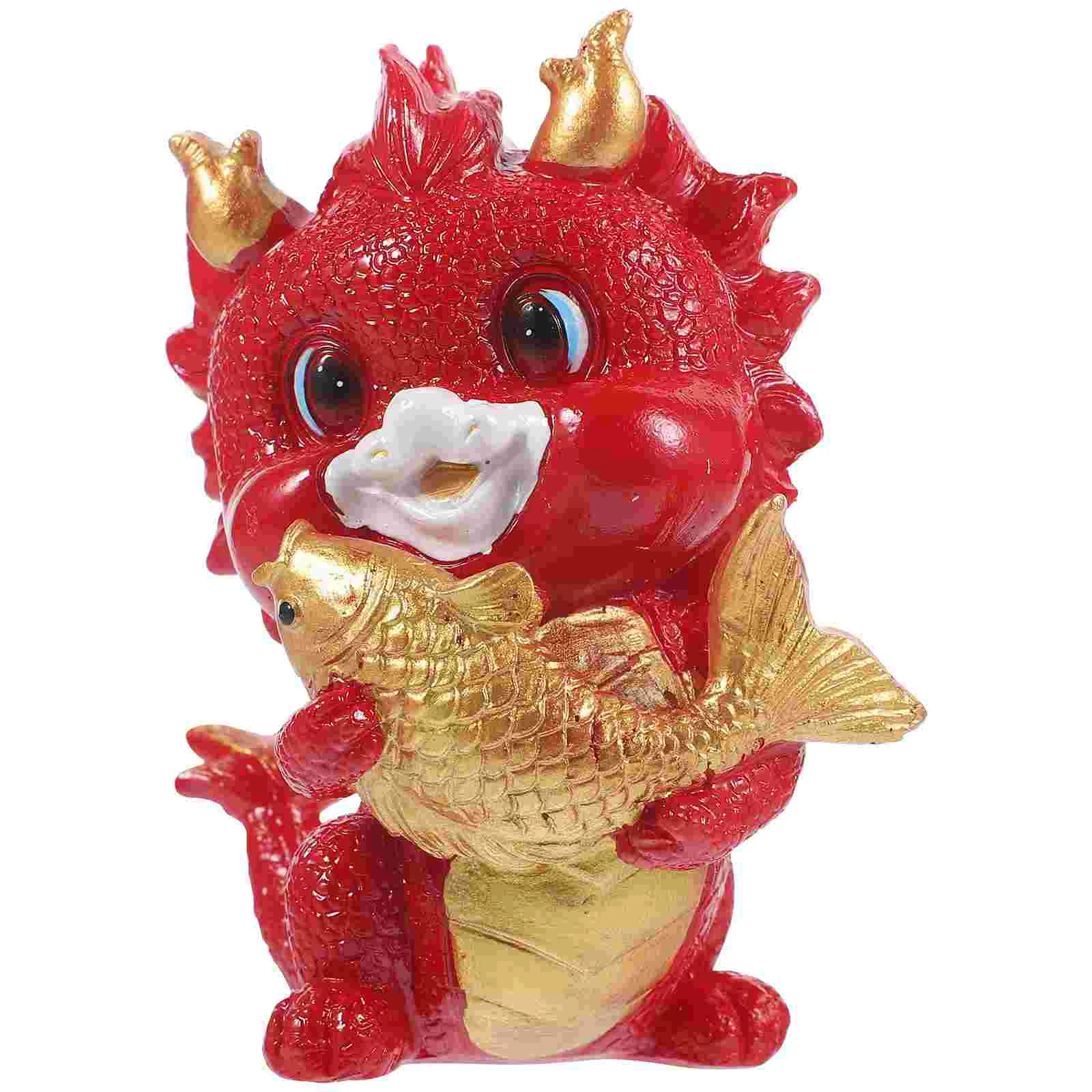

Zodiac Dragon Figurine Decors Resin Craft Figurines Table Decorative Tabletop Porch Toys Figure Statues
