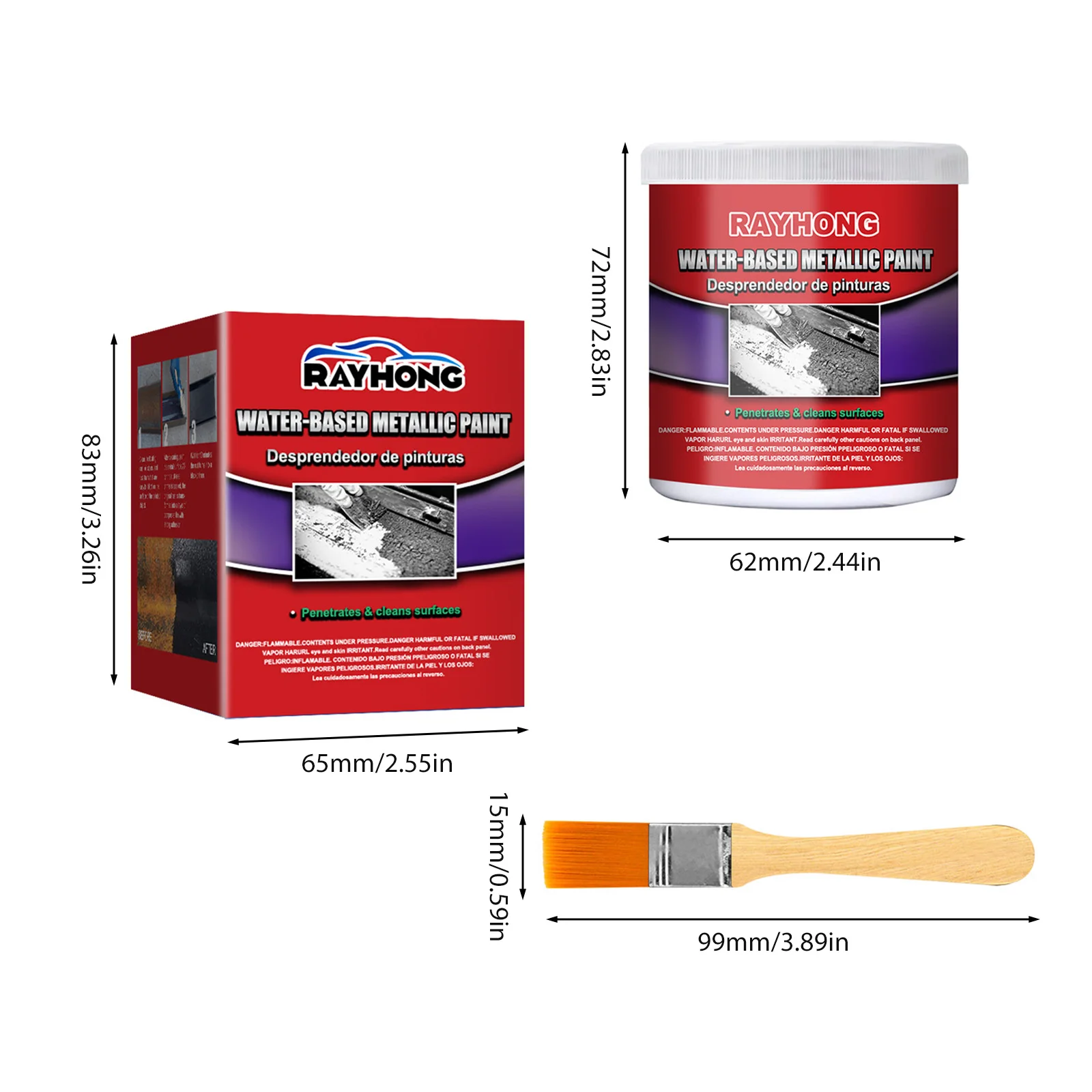 100ml Auto Anti Rust Paste Multi Purpose Metal Surfaces Repair Rust Remover Car Chassis Converter Car Maintenance Cleaning