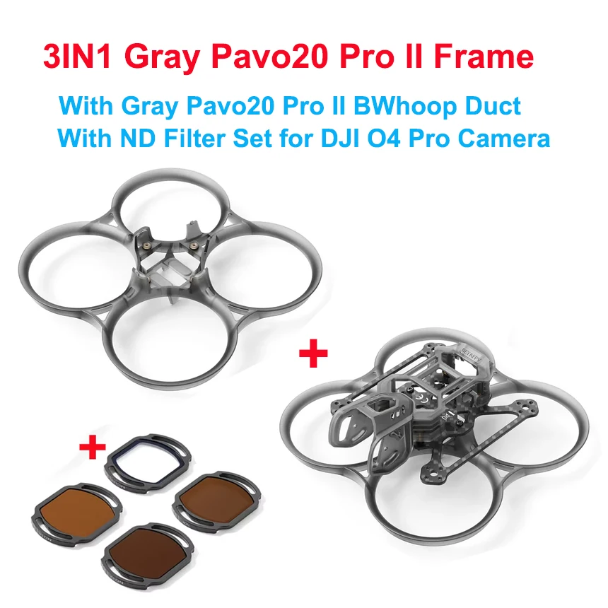 BETAFPV Pavo20 PRO Brushless BWhoop Frame with HD VTX Bracket and 93.7mm Wheelbase