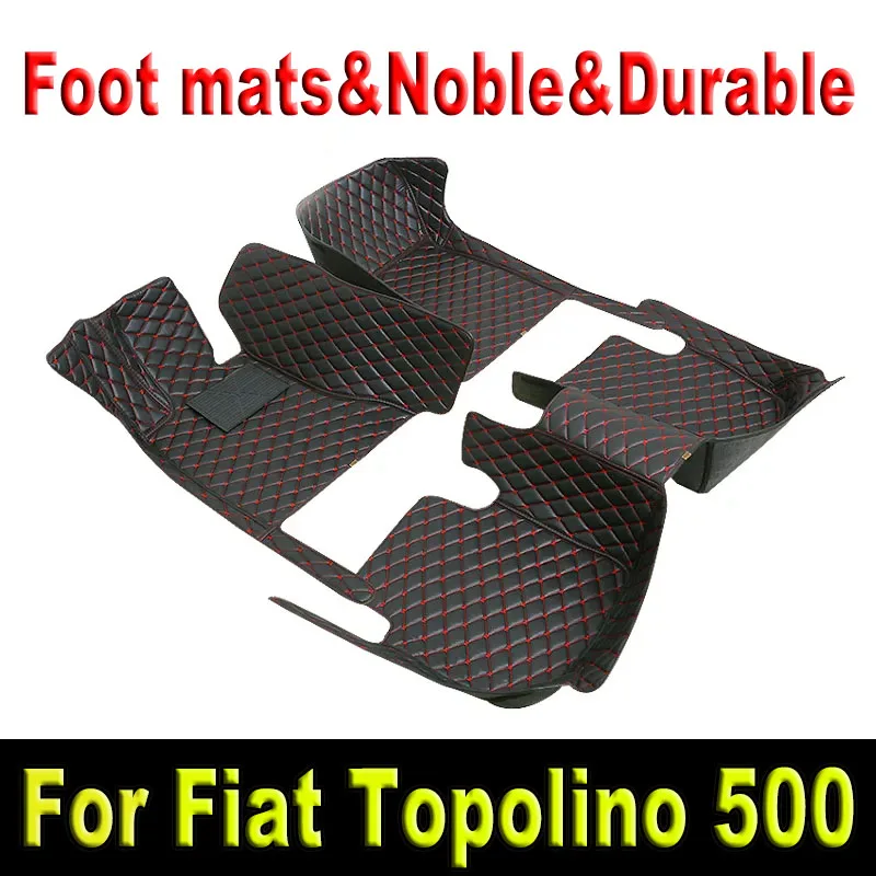 

Car Floor Mats For Fiat Topolino 500 2012 2011 Auto Interiors Accessories Styling Custom Foot Rugs Products Replacement Parts