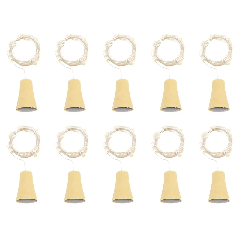 

10 шт., светильник на солнечной батарее, 2 м