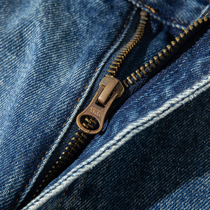 Good Quality Summer New Fashion Denim Shorts for Men Teens Comfortable Loose Casual Solid Color Zip Up Vintage Half Length Pants